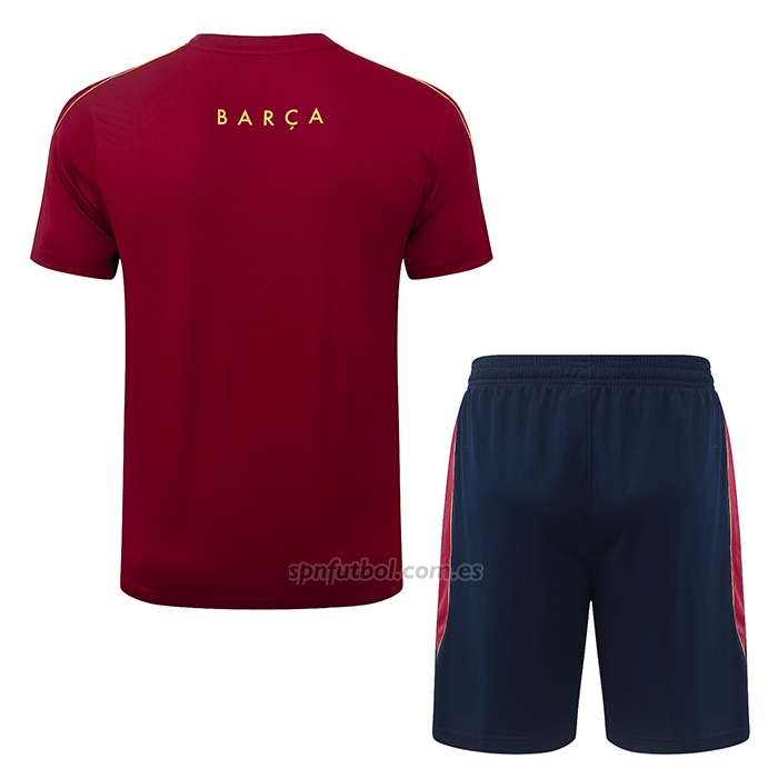 Chandal del Barcelona Manga Corta 2026-2027 Rojo - Pantalon Corto